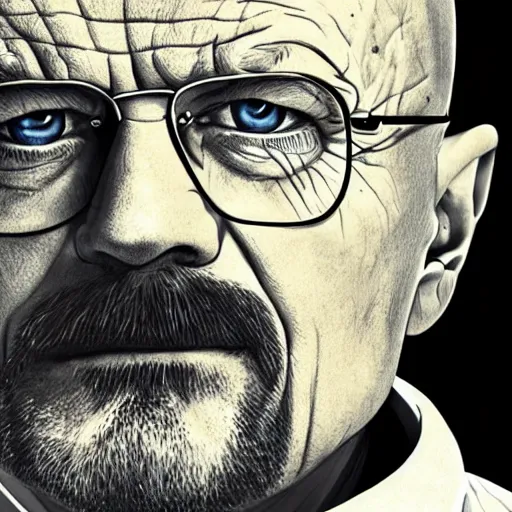 Image similar to walter white with the face of anakin Skywalker