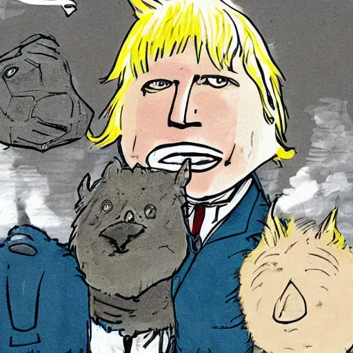 Image similar to boris johnson as a superhero