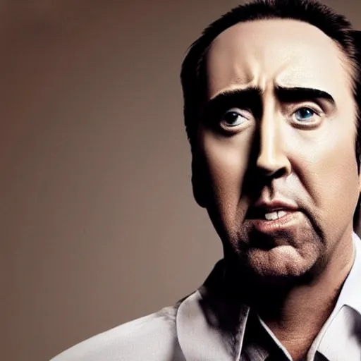 Prompt: a perfectly normal picture of nic cage