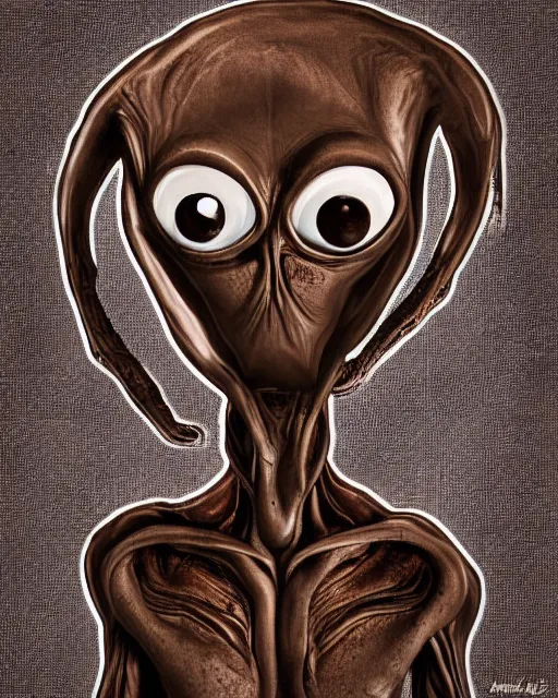 Image similar to coffee alien detailed photograph