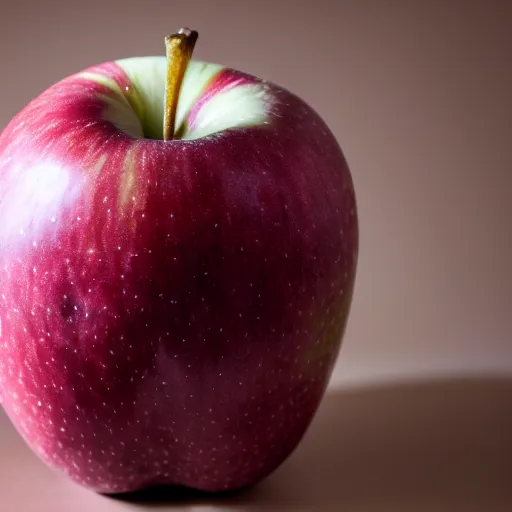 Image similar to an apple that looks like tim cook. professional food photography.