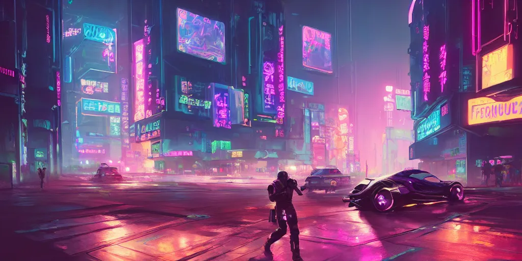 Image similar to a nice sweet frog in cyberpunk 2 0 7 7, night time, city lights, extremely detailed digital painting, in the style of fenghua zhong and ruan jia and jeremy lipking and peter mohrbacher, mystical colors, rim light, beautiful lighting, 8 k, stunning scene, raytracing, octane, trending on artstation