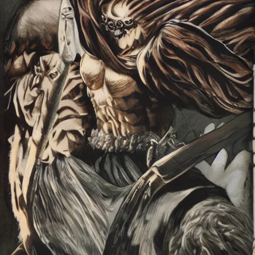 Image similar to berserk by kentaro miura