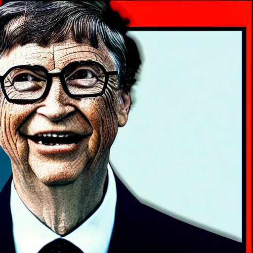 Prompt: the devil representing bill gates, realistic photo, instagram, 4k, portrait