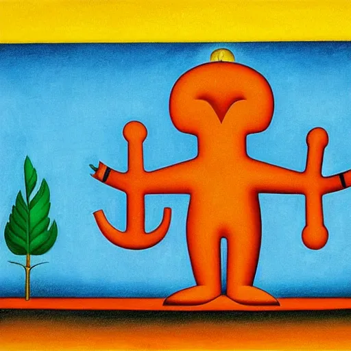 Prompt: abaporu by tarsila do amaral