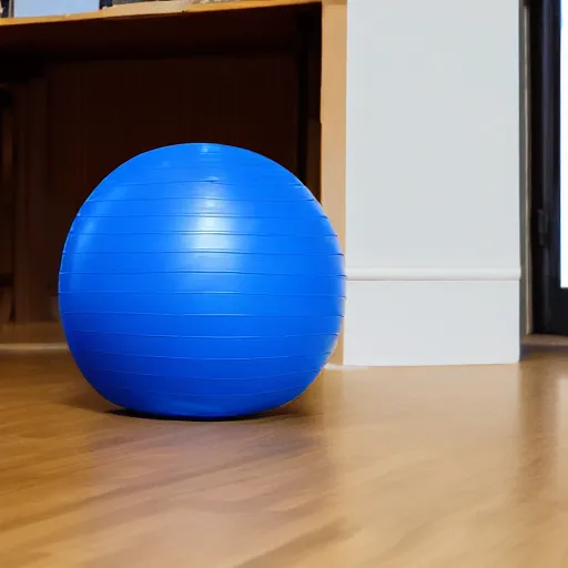 Image similar to a Exercise Ball inside a Room