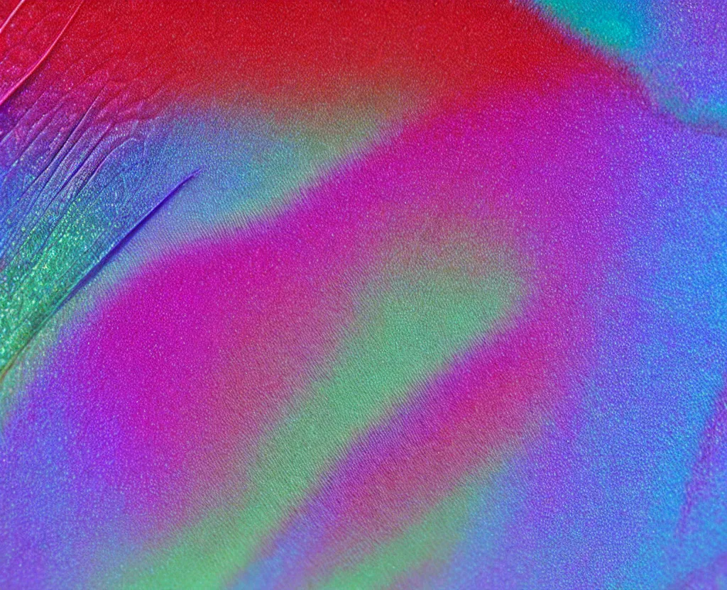 Image similar to beautiful matte airbrush of a iridescent colorful hyper real insect wing on a white background, inspired by 8 0's airbrush illustrations, red purple and blue color palette, art by pater sato