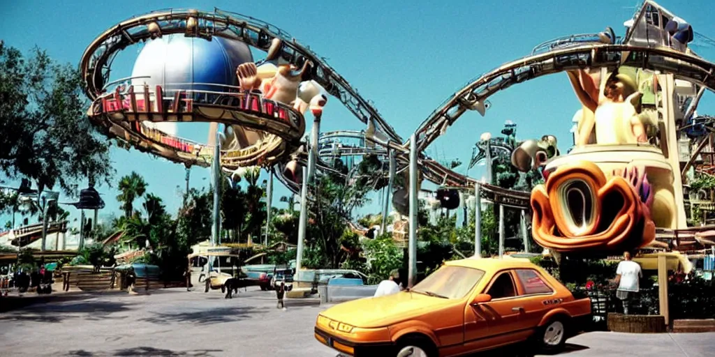 Image similar to 1990s photo of the E.T. ride at Universal Studios in Orlando, Florida