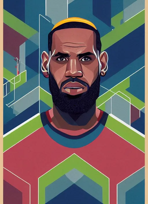 Image similar to symmetry!! portrait of lebron james by sachin teng, organic, cables, matte painting, geometric shapes, hard edges! graffiti, street art