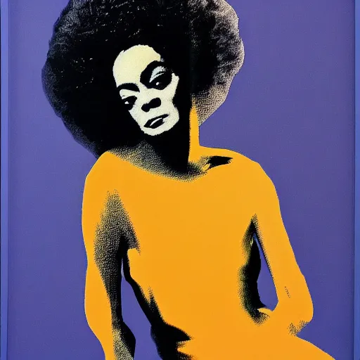 Image similar to individual diana ross silk screen francis bacon