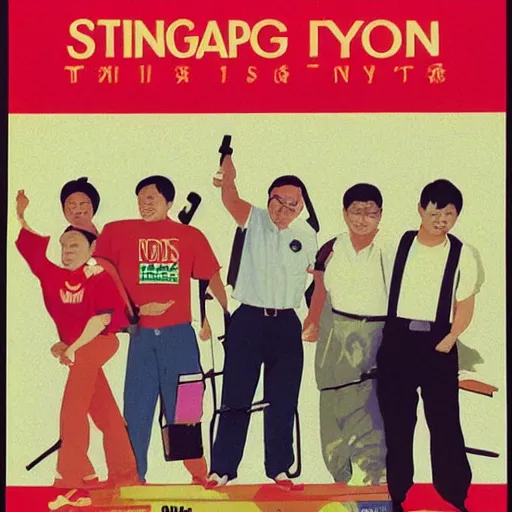 Image similar to a 1 9 9 0 s poster for a singaporean campaign