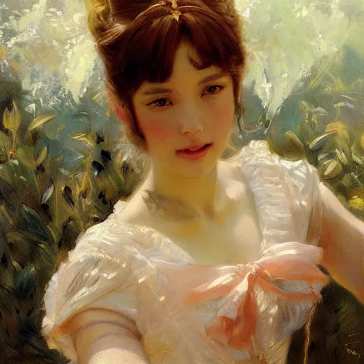 Image similar to portrait of anime princess, painting by gaston bussiere, craig mullins, j. c. leyendecker