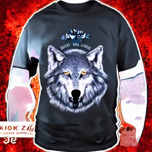 Image similar to slavoj zizek 3 wolf moon shirt