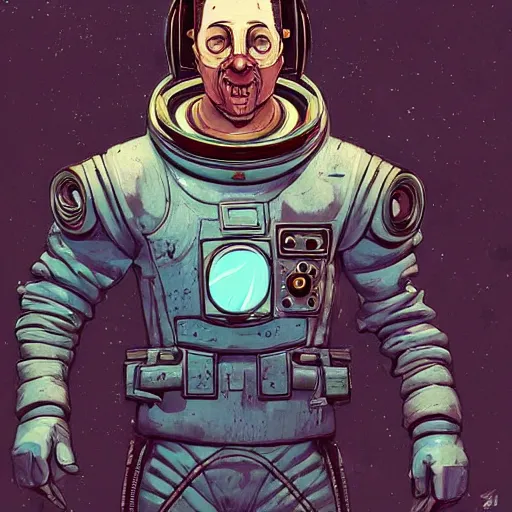 Prompt: a study of cell shaded portrait of brazilian astronaut as Borderlands 3 concept art, llustration, post grunge, concept art by josan gonzales and wlop, by james jean, Victo ngai, David Rubín, Mike Mignola, Laurie Greasley, highly detailed, sharp focus, alien, Trending on Artstation, HQ, deviantart, art by artgem