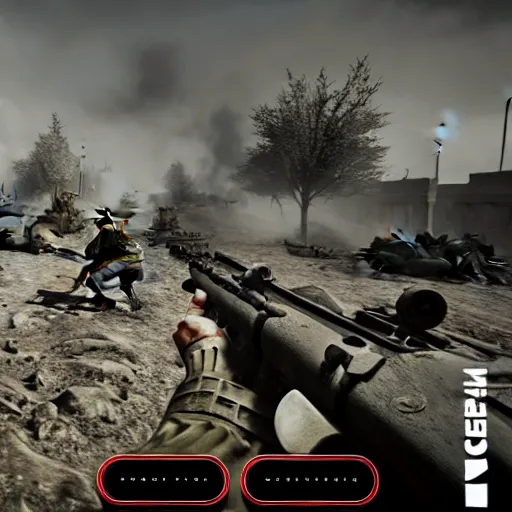 Image similar to battle of berlin in pc game hell let loose, ww 2, 1 9 4 5, american soldiers, nazis, nazi germany, screenshot, unreal engine, gameplay, in - game