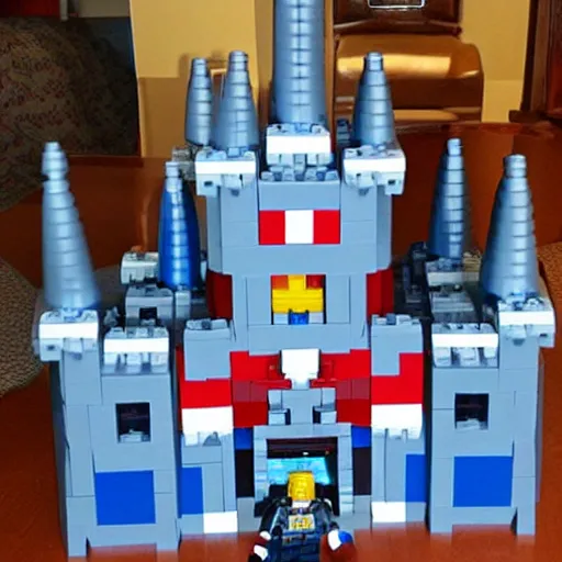 Image similar to castle greyskull made out of legos