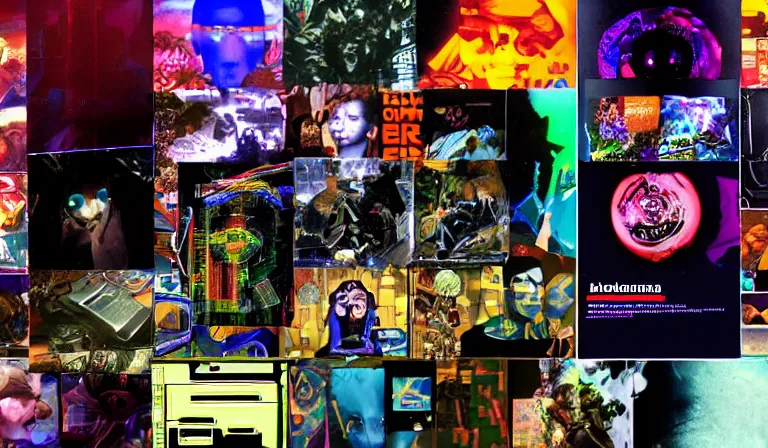 Image similar to Website for a Filipino cyberdeath cult, app design, web design, screenshot, System Shock 2, Deus Ex, by Nam June Paik, Maya Deren, Kenneth Anger, Shiro Takatani