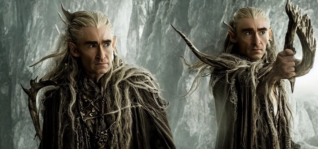 Image similar to a still of Homelander as Thranduil in The Hobbit: The Desolation of Smaug (2013)