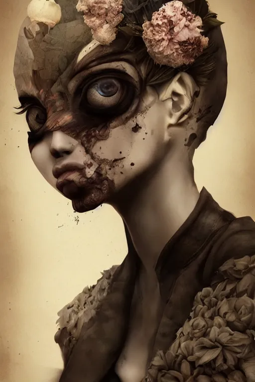 Image similar to a portrait of a character in a hostile environment by natalie shau, naoto hattori, jacqueline e and bastien lecouffe deharme, trending on artstation, artstationhd, artstationhq, unreal engine, 4 k, 8 k