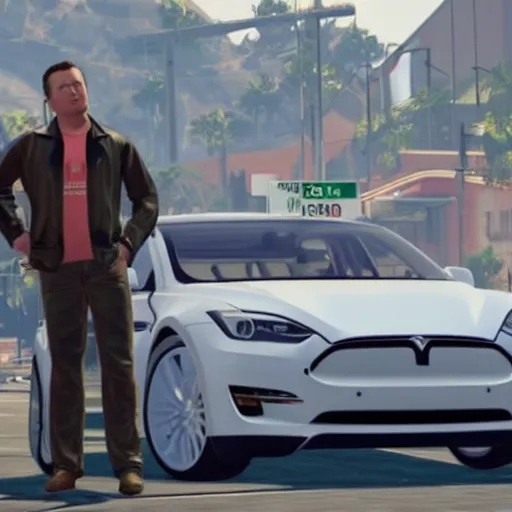 Image similar to elon musk in gta v