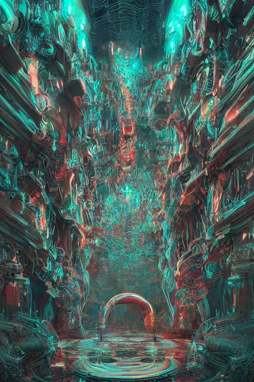 Image similar to the most amazing dream you ever had about trahnshumansim shamans, hyper realistic, concept art, intricate, hyper detailed, smooth, high contrast, neon, volumetric lighting, octane, raytrace, moebius