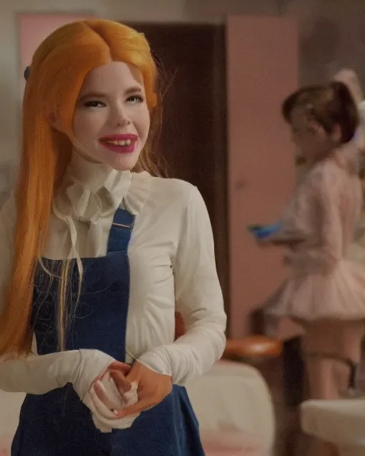 Prompt: film still of belle delphine in a movie directed by martin scorsese