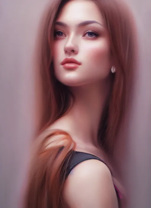 Image similar to photo of a gorgeous young woman in the style of stefan kostic, realistic, sharp focus, 8 k high definition, insanely detailed, intricate, elegant, art by stanley lau and artgerm