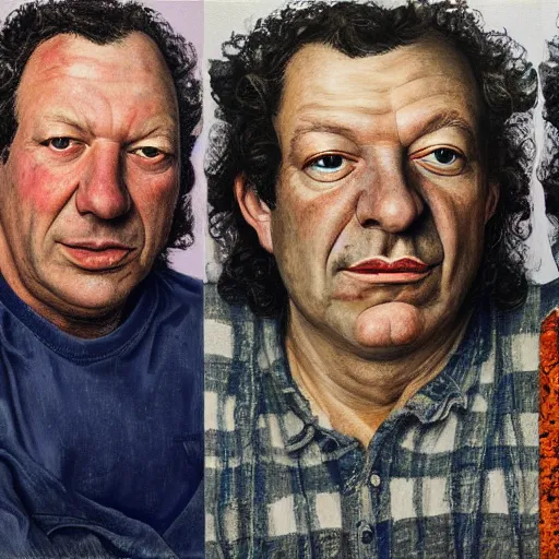 Prompt: high quality high detail painting by lucian freud, hd, dean ween, mickey melchiondo portrait