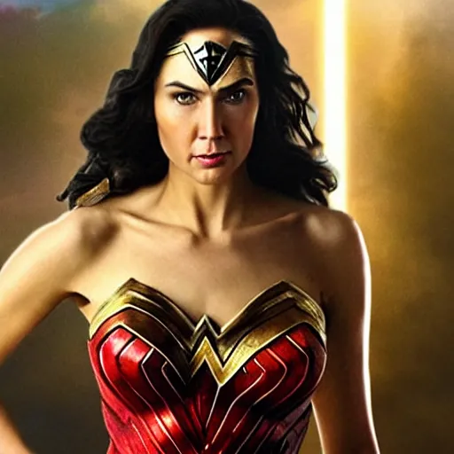 Prompt: nicholas cage as wonder woman