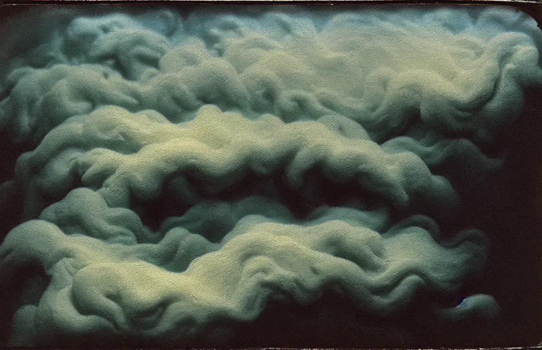 Image similar to minuscule curls of white foam painting by claude gellee intact flawless ambrotype from 4 k criterion collection remastered cinematography gory horror film, ominous lighting, evil theme wow photo realistic postprocessing umbrian hills dissolving into mist under a limpid blue sky chaos and eternal night of heavenly muse to the dark descent, matte painting jan van der heyden