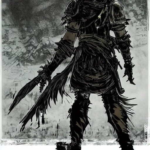 Image similar to dark souls washington dc by yoji shinkawa, landscape