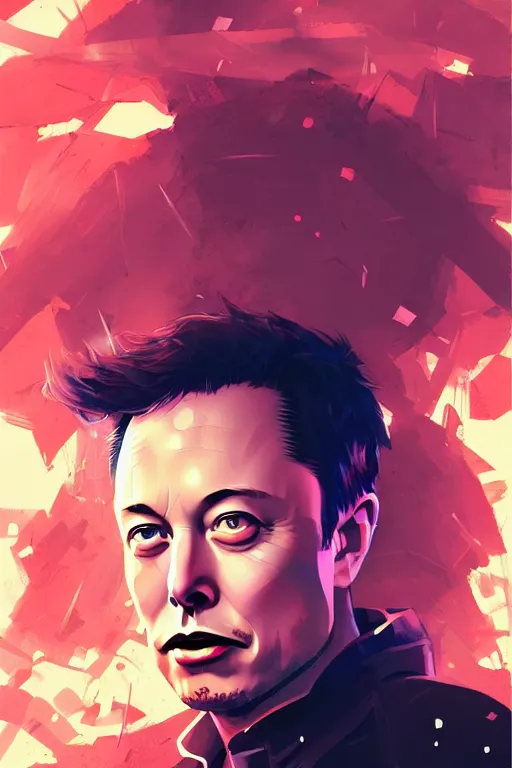 Prompt: elon musk, manga cover art, detailed color portrait, artstation trending, 8 k, greg rutkowski