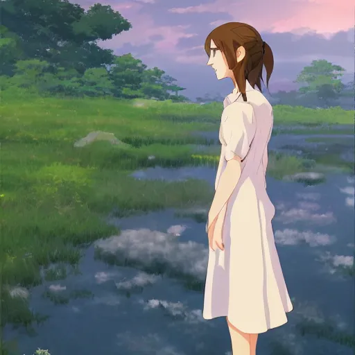 Image similar to emma watson by makoto shinkai