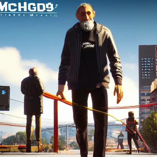 Prompt: micheal rosen in watchdogs 2