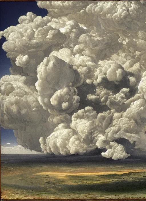 Prompt: cumulus mediocris cloud, encyclopedia