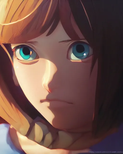 Prompt: dora, medium shot, visible face, detailed, perfectly shaded, perfectly shaded face, atmospheric lighting, by makoto shinkai, stanley artgerm lau, wlop, rossdraws