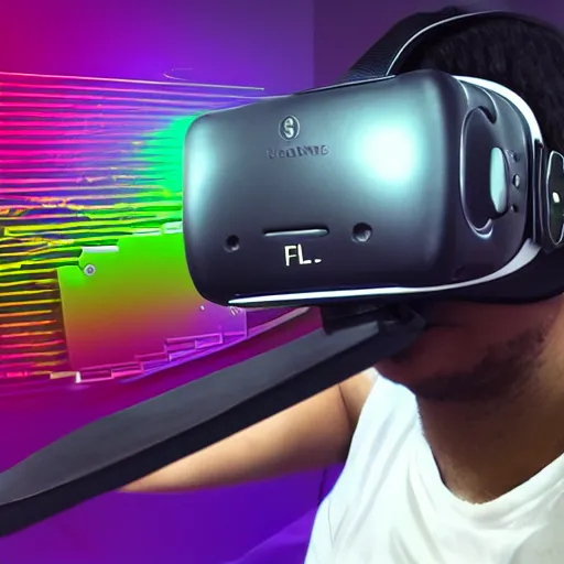 Prompt: FL Studio in virtual reality