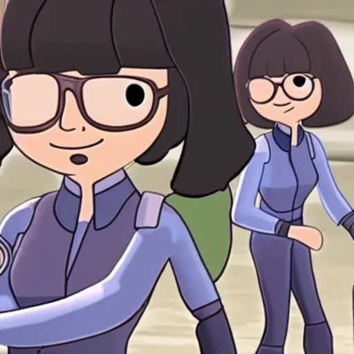 Image similar to A still of Tina Belcher in Star Wars: The Clone Wars (2008)