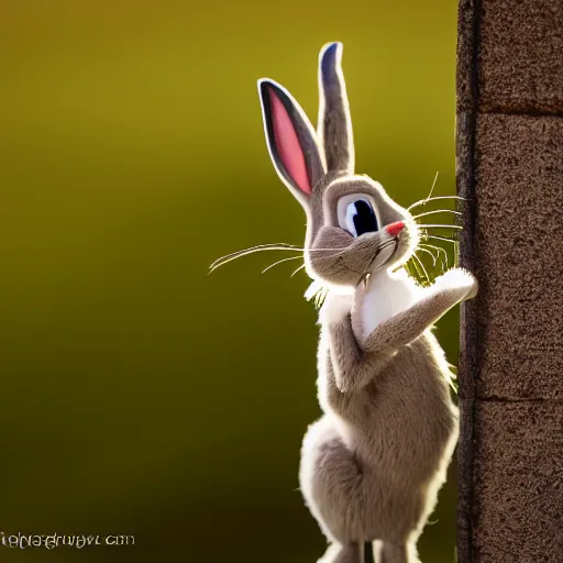 Image similar to Portrait of a bugs bunny, 85mm Lens F/1.8, award winning photography