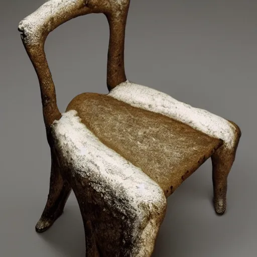 Image similar to A chair made of flesh