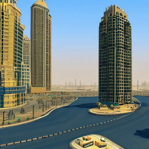 Image similar to gta : dubai, plain background