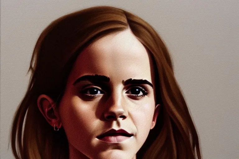 Image similar to portrait of emma watson artwork by tim eitel