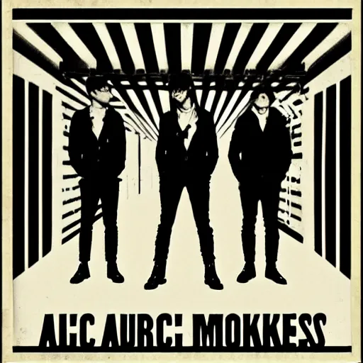 Image similar to arctic monkeys whatever people say i am that's what i'm not album cover