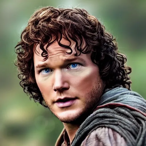 Prompt: Chris Pratt as Frodo