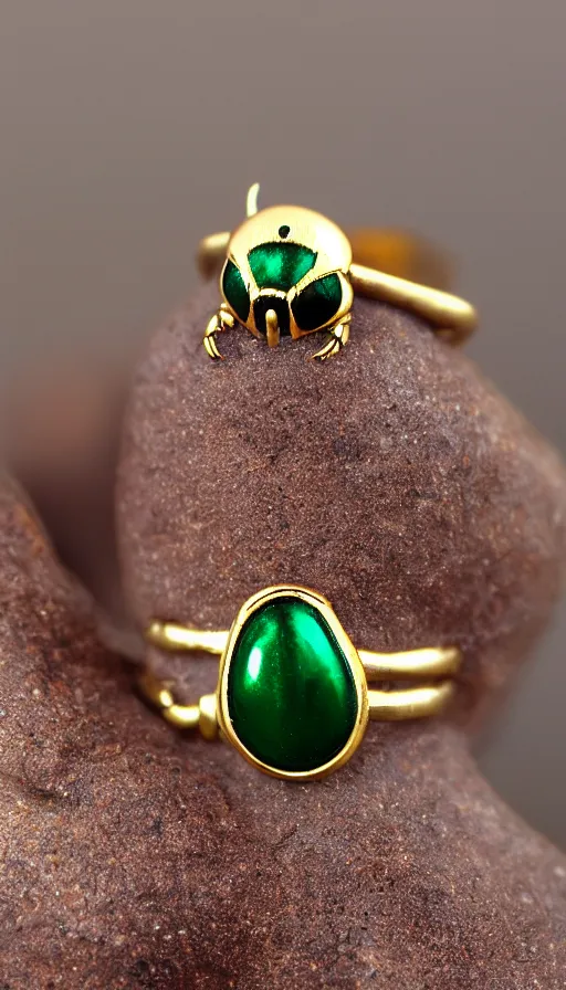 Image similar to ring gold beetle jewel