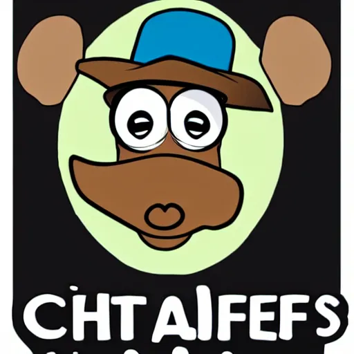 Image similar to cute platypus with a chef's hat, logo style