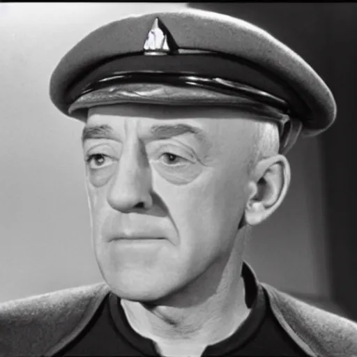 Image similar to alec guinness as captain jean luc picard, photo