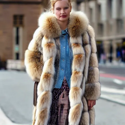 Image similar to fur coat