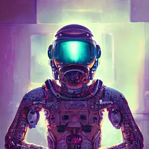 Image similar to hyperrealistic portrait of a squid monster astronaut, full body portrait, well lit, intricate abstract. cyberpunk, intricate artwork, by Tooth Wu, wlop, beeple. octane render,in the style of Jin Kagetsu, James Jean and wlop, highly detailed, sharp focus, intricate concept art, digital painting, ambient lighting, 4k, artstation