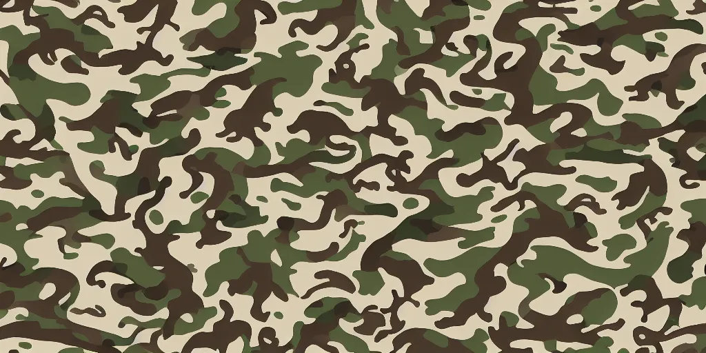 Prompt: simple yet detailed ancient dragon camo pattern